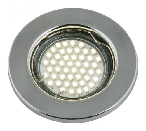 Светильник декор. встраив, серия "Arno" DLS-A104 GU5.3 CHROME GU5.3 металл, цвет хром. штампованный.  UL-00000905  Fametto