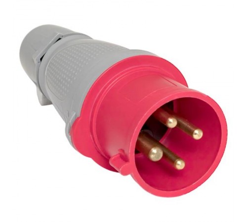 Вилка переносная 024 3Р+РЕ 32А 380В IP44 EKF PROXIMA  ps-024-32-380-PRO  EKF