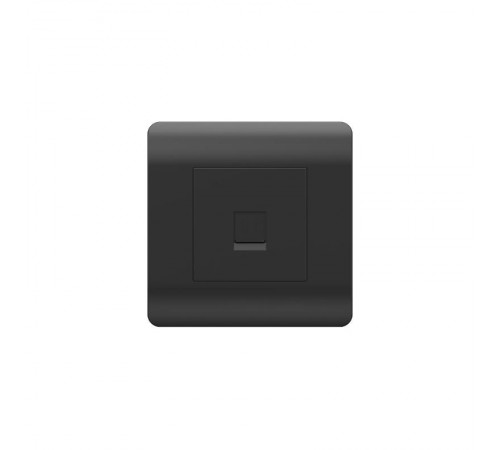 Розетка телефонная 1xRJ11, черный(NEW3-E)  431489  CHINT