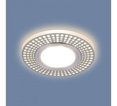 Светильник точечный встраиваемый 2231 MR16 CH хром с подсветкой  a045437  Elektrostandard