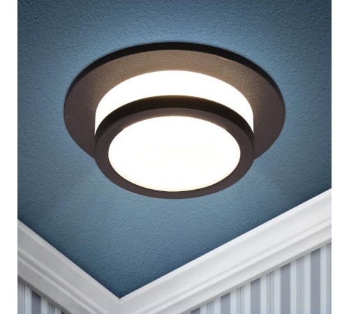 Светильник встраиваемый точечный алюминиевый KL89 BK MR16/GU5.3 черный  Б0054357  ЭРА