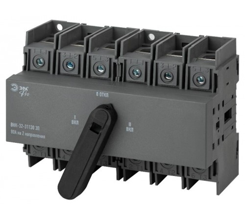 Выключатель-разъединитель ВНК-32-31130 PRO mvr30-3-080E 3П 80А на 2 направления с фронтальной рукояткой управления  Б0054013  ЭРА