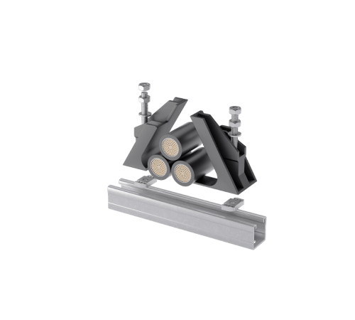 Универсальное крепление для кабеля диаметром 33-40 мм (основная часть)  UKK60  КМ-Профиль