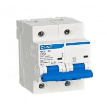 Выключатель автоматический двухполюсный NXB-125 2P 100A 10кА х-ка C (R)  816133  CHINT