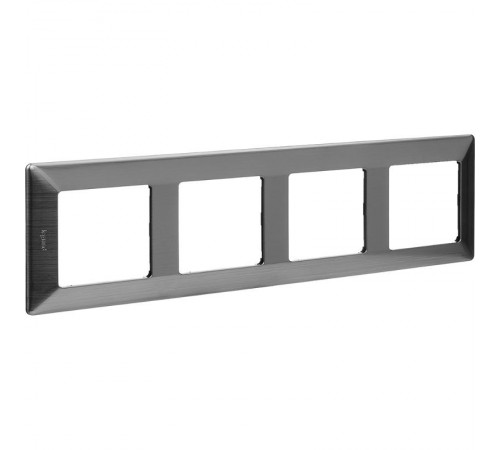 Valena LIFE Сталь Рамка 4-ая  754154  Legrand