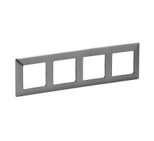 Valena LIFE Сталь Рамка 4-ая  754154  Legrand