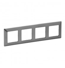 Valena LIFE Сталь Рамка 4-ая  754154  Legrand