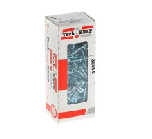 Саморезы универсальные 35х4,0 мм (200 шт) оцинкованные - коробка с окном ( 0,402 кг)  102181  Tech-KREP