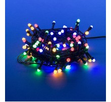 Гирлянда светодиодная  с контр. "Жемчужины" ULD-S0800-100/DGA MULTI IP20 PEARLS    8м. 100 диодов. мультиколор. шнур зеленый.  UL-00005473  Uniel