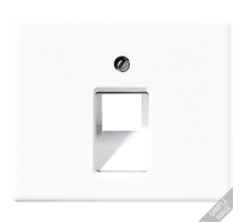 Крышка для одинарной телефонной и компьютерной розетки UAE; черная  SL569-1UASW  Jung