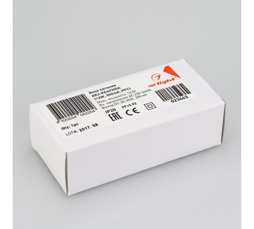 Блок питания ARJ-KE40300A (12W, 300mA, PFC)  023443  Arlight