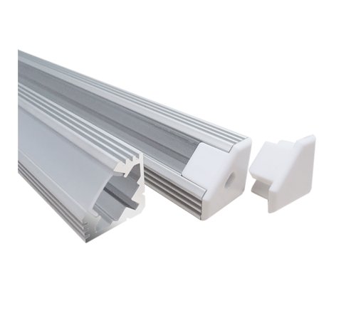 Профиль алюминиевый для светодиодной ленты PAL 1919 угловой анодированный IP20 2м  1009623  Jazzway