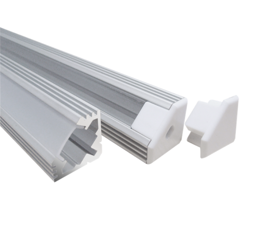 Профиль алюминиевый для светодиодной ленты PAL 1919 угловой анодированный IP20 2м  1009623  Jazzway