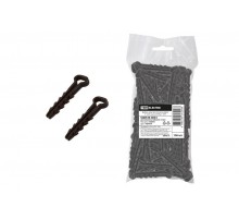 Дюбель-хомут для плоского кабеля 6-12мм черный (100шт)  SQ0539-0034  TDM