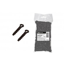 Дюбель-хомут для плоского кабеля 6-12мм черный (100шт)  SQ0539-0034  TDM