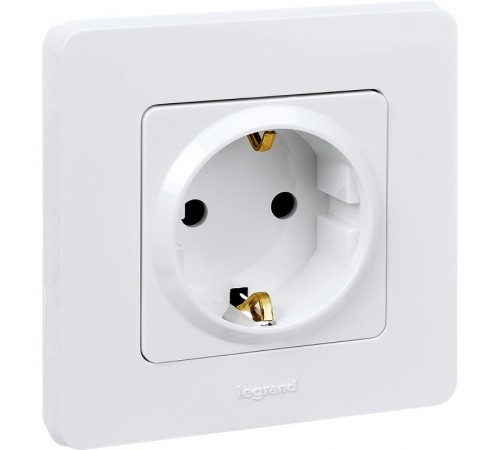 Inspiria Белый Розетка с заземлением С/У 16А без рамки  673720  Legrand