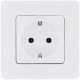 Inspiria Белый Розетка с заземлением С/У 16А без рамки  673720  Legrand