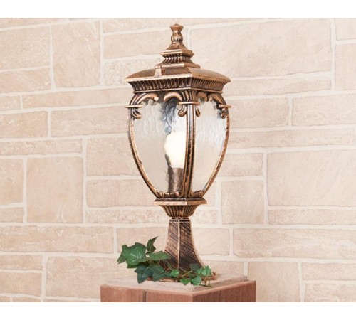 Светильник садово-парковый GLYF-8024S Andromeda S черное золото  a027999  Elektrostandard