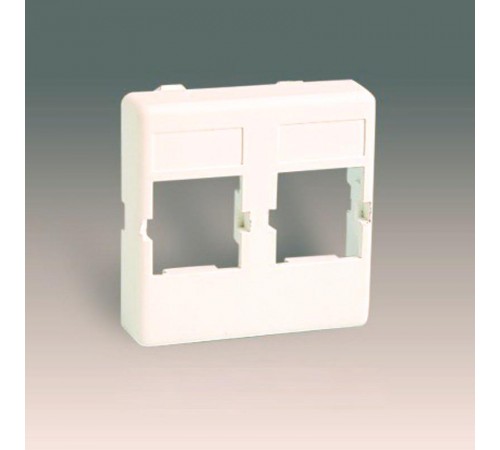 Simon 27 Адаптер на 2 RJ45 75542-30, слоновая кость  27083-32  Simon