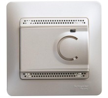 Glossa Перламутр Термостат электронный теплого пола с датчиком , от +5 до +50°C, 10A (в сборе)  GSL000638  SE