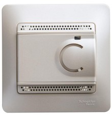 Glossa Перламутр Термостат электронный теплого пола с датчиком , от +5 до +50°C, 10A (в сборе)  GSL000638  SE