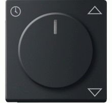 Плата центральная (накладка) для комфортного механизма жалюзи 6419 U, серия solo/future, черный бархат  6430-0-0364   2CKA006430A0364  ABB