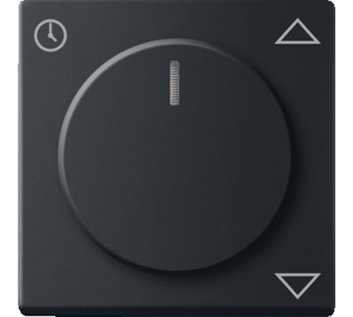 Плата центральная (накладка) для комфортного механизма жалюзи 6419 U, серия solo/future, черный бархат  6430-0-0364   2CKA006430A0364  ABB