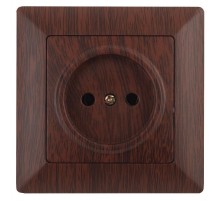 4-201-10 Intro Розетка 2P, 16А-250В, СУ, Solo, венге  Б0043310  Intro