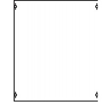 Панель с защитым пластроном и дин-рейкой  2B0A  ABB