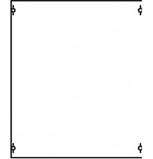 Панель с защитым пластроном и дин-рейкой  2B0A  ABB