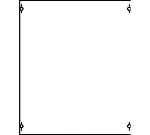 Панель с защитым пластроном и дин-рейкой  2B0A  ABB