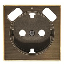 Накладка для розетки SCHUKO с 2хUSB ЗУ, арт.8188.3, серия SKY, цвет античная латунь  2CLA858830A1201  ABB