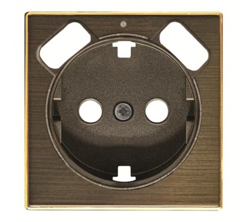 Накладка для розетки SCHUKO с 2хUSB ЗУ, арт.8188.3, серия SKY, цвет античная латунь  2CLA858830A1201  ABB