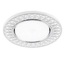 Светильник встраиваемый с белой LED подсветкой CD9913 потолочный GX53 без лампы, матовый белый, хром  32981  Feron