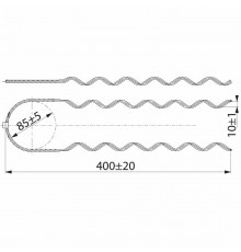 Вязка спиральная ВЛЗ 35-50-62 мм, шейка 73 мм  SO115.5073  Ensto