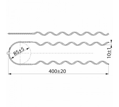 Вязка спиральная ВЛЗ 35-50-62 мм, шейка 73 мм  SO115.5073  Ensto