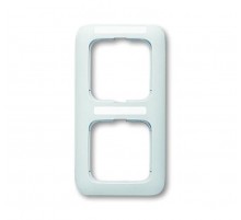 Рамка 2-постовая, вертикальная, с полем для надписи, серия Reflex SI, цвет альпийский белый  1754-0-2163   2CKA001754A2163  ABB