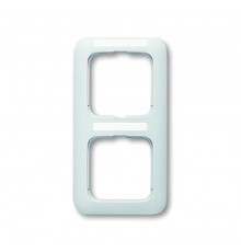 Рамка 2-постовая, вертикальная, с полем для надписи, серия Reflex SI, цвет альпийский белый  1754-0-2163   2CKA001754A2163  ABB