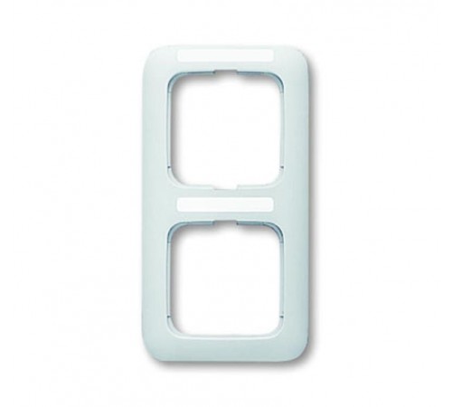 Рамка 2-постовая, вертикальная, с полем для надписи, серия Reflex SI, цвет альпийский белый  1754-0-2163   2CKA001754A2163  ABB