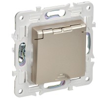 SKANDY Розетка з/к/ш кр. 16А IP44 SK-R11Sh шампань  SK-R16-16-44-K37  IEK