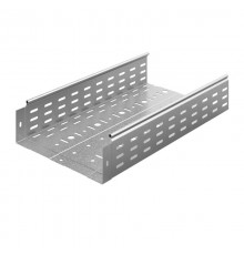 Металлический лоток перфорированный 300х100х3000, толщ. 0,8 мм, гор. цинк, 314318  ЛПМЗТ-300х100х3000-0,8-ГЦ   Ostec