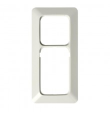 Рамка 2-постовая, 1 пост 2Schuko + 1 пост Schuko, серия Jussi, белый  2522   2TKA000013G1  ABB