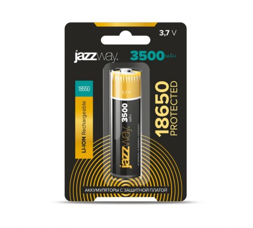 Аккумуляторная батарея   18650 3500 мАч с защитой BL-1  .5059856  Jazzway
