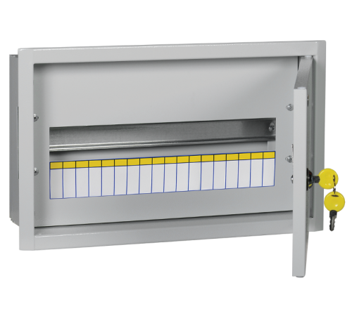 TITAN 3 Корпус металлический ЩРв-18 (265х440х120) IP31 белый  MKM14-V-18-31-TW  IEK
