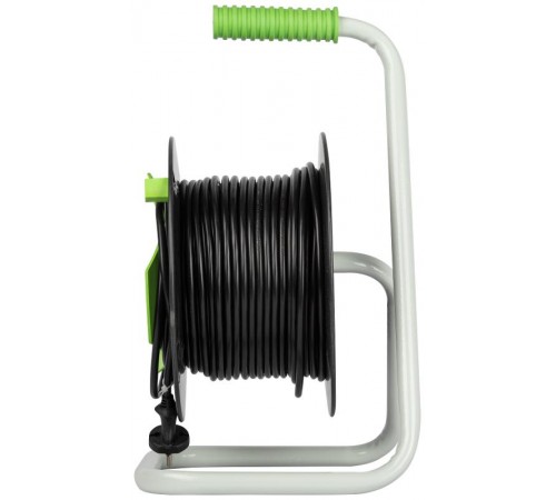 Удлинитель силовой ЭРА GREEN LINE GAZ-2x1-40m Greenline на катушке пластик 1 розетка без заземления 40м ПВС 2x1мм2   Б0065109  ЭРА