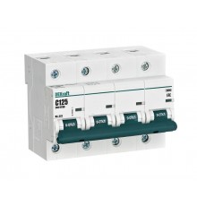 Выключатель автоматический четырехполюсный ВА-201 4Р 125А характеристика С 10кА  13028DEK  DEKraft
