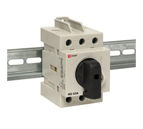 Рубильник модульный MS-63A 3P на DIN-рейку  ms-63d  EKF