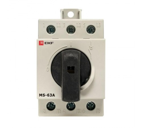 Рубильник модульный MS-63A 3P на DIN-рейку  ms-63d  EKF