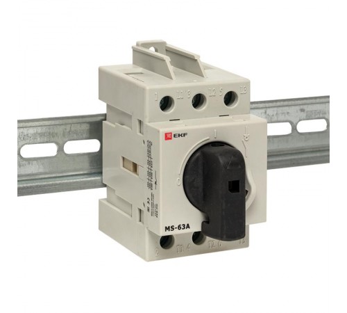 Рубильник модульный MS-63A 3P на DIN-рейку  ms-63d  EKF