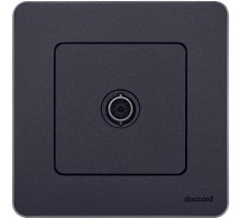 Inspiria Антрацит Розетка телевизионная TV "звезда" С/У 2 дБ 0-2400 мГц без рамки  673853  Legrand